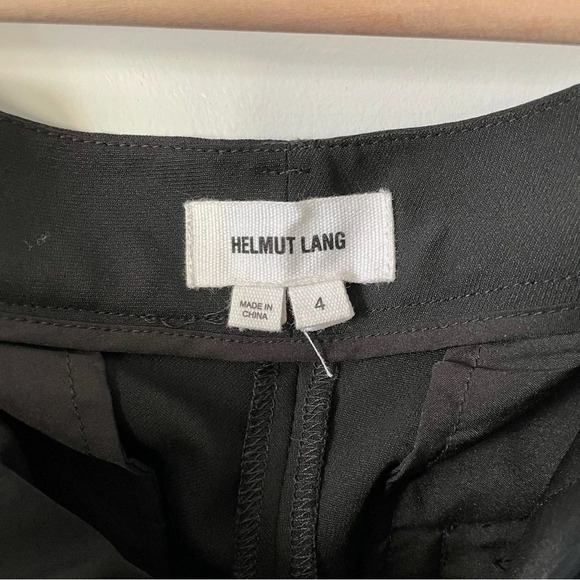 Helmut Lang Pleated Slim Leg Black Trousers - Picture 10 of 10